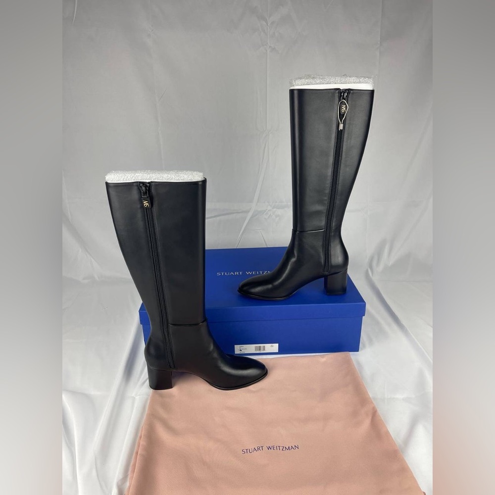 STUART WEITZMAN Laurelia leather knee boots 8B EU 38.5